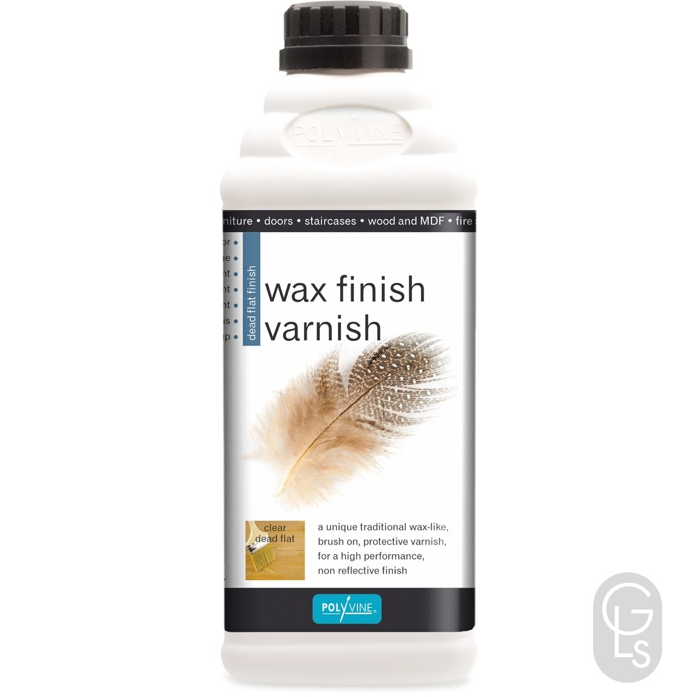 Polyvine Acrylic Wax Finish Varnish - Dead Flat - 1 Litre