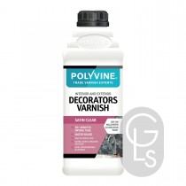 Polyvine Satin Decorators Varnish - Water based - 1L