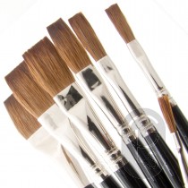 One Stroke Red Sable Long Hair Ferrule