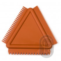 Triangular Rubber Wood Graining Comb - Fine Grain