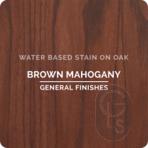 General Finishes Wood Stain - Brown Mahogany Applied On Oak