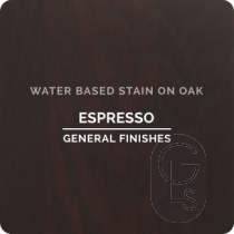 General Finishes Wood Stain - Espresso Applied Over Oak