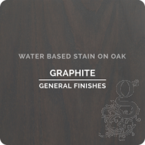 General Finishes Wood Stain - Graphite Applied Over Oak