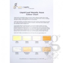 leaf liquid paint chart metallic colour gold