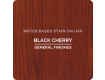General Finishes Wood Stain - Black Cherry - On Oak Swatch