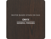 General Finishes Wood Stain - Onyx Applied Over Oak