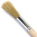 English Stippler 3 inch White Bristle