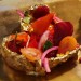Summer Fruits Basket Wrapped in Edible Gold Leaf