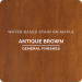 General Finishes Wood Stain - Antique Brown Applied Over Maple