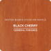 General Finishes Wood Stain - Black Cherry - On Maple Swatch