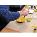 Final Application of Instacoll Base Yellow to a Plaster Flower