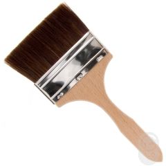 Brown Ox Hair Flat Size Brush 100mm