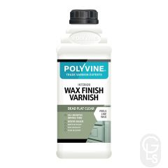 Polyvine Acrylic Wax Finish Varnish - Dead Flat - 1L