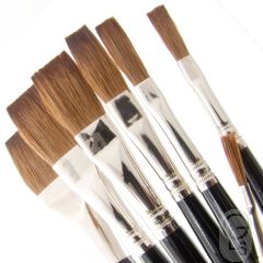 One Stroke Red Sable Long Hair Ferrule