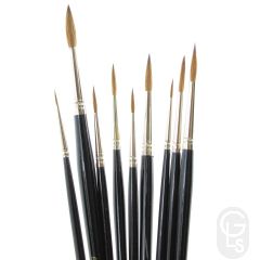 Artists Watercolor Brushes - Medium Sable Hair
