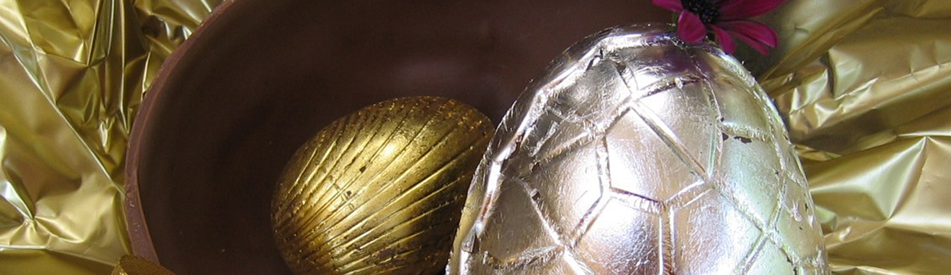 Edible Gold Leaf Easter Eggs