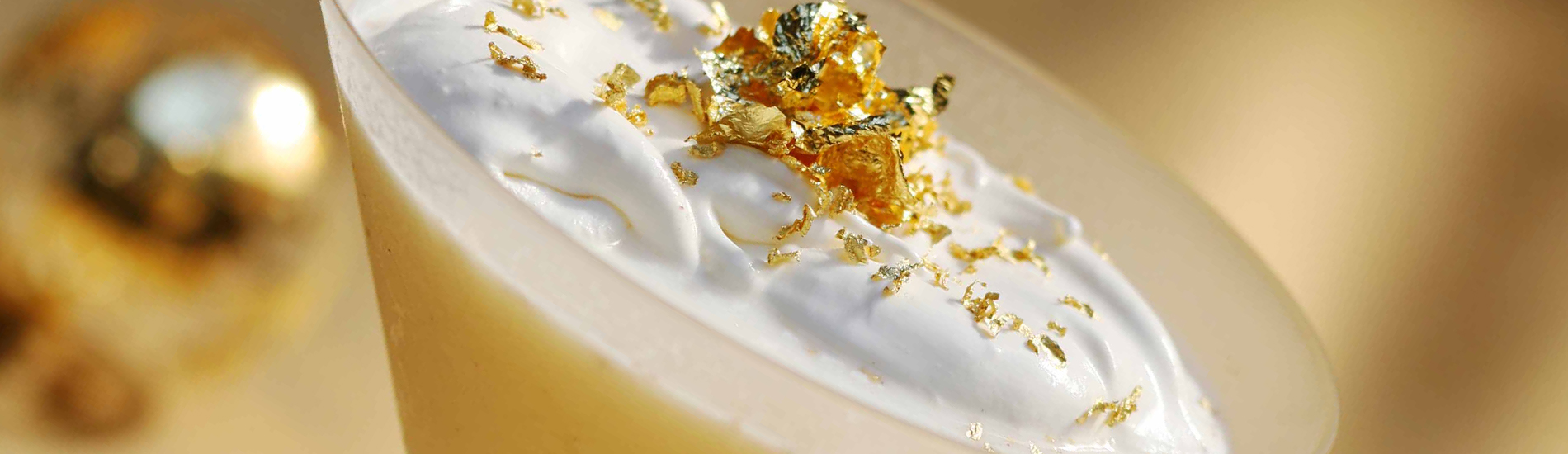 Edible Gold Leaf Cocktail Drink